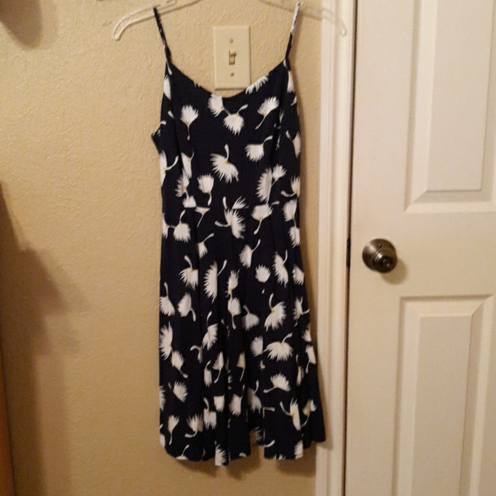 Navy flower dress